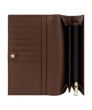 POLLINI HERITAGE Cartera grande con tarjetero negro marr&oacute;n - Carteras Mujer - 3