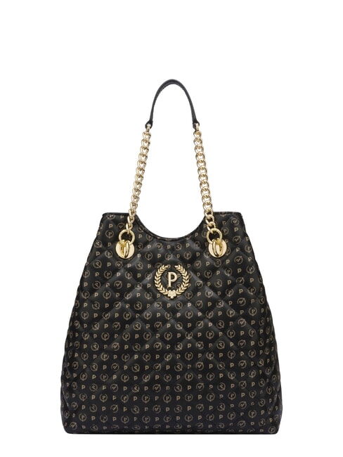 HERITAGE Bolso de hombro con doble asa. negro - Bolsos Mujer