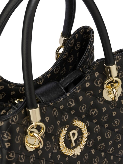 HERITAGE Bolso de hombro con doble asa. negro - Bolsos Mujer