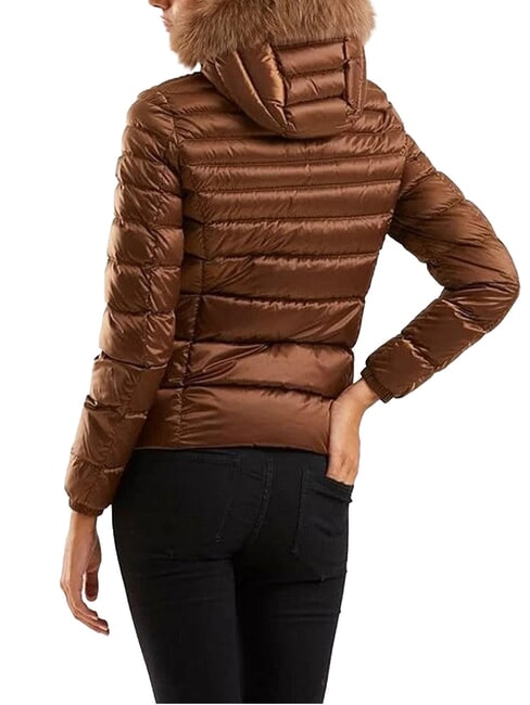 MEAD Chaqueta de plumas con capucha morena - Chaquetas de plumas de mujer