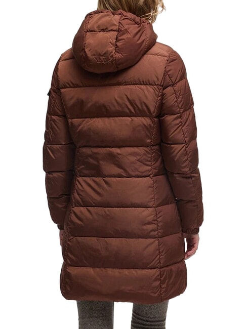 LADY LONG HUNTER Chaqueta larga de plumas caf&eacute; - Chaquetas de plumas de mujer