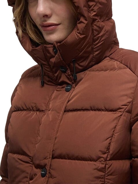 LADY LONG HUNTER Chaqueta larga de plumas caf&eacute; - Chaquetas de plumas de mujer