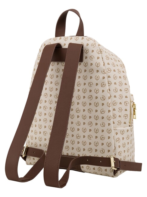 HERITAGE Mochila con bolsillo frontal y llavero. marfil marr&oacute;n - Bolsos Mujer
