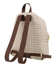 POLLINI HERITAGE Mochila con bolsillo frontal y llavero. marfil marr&oacute;n - Bolsos Mujer - 3