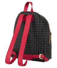 POLLINI HERITAGE Mochila con bolsillo frontal y llavero. negro rojo - Bolsos Mujer - 3