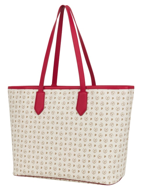 HERITAGE Bolso de compras de hombro con neceser. marfil rojo - Bolsos Mujer