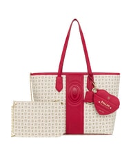 POLLINI HERITAGE Bolso de compras de hombro con neceser. marfil rojo - Bolsos Mujer - 5