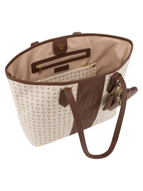 HERITAGE Bolso de compras de hombro con neceser. marfil marr&oacute;n - Bolsos Mujer