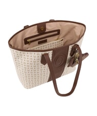 POLLINI HERITAGE Bolso de compras de hombro con neceser. marfil marr&oacute;n - Bolsos Mujer - 4