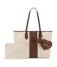 POLLINI HERITAGE Bolso de compras de hombro con neceser. marfil marr&oacute;n - Bolsos Mujer - 5