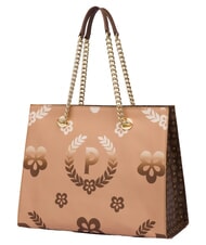 POLLINI HERITAGE  Bolsa de la compra con estampado all over marr&oacute;n / crema - Bolsos Mujer - 2