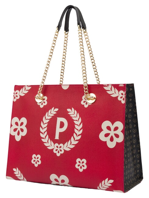 HERITAGE  Bolsa de la compra con estampado all over laca negra - Bolsos Mujer