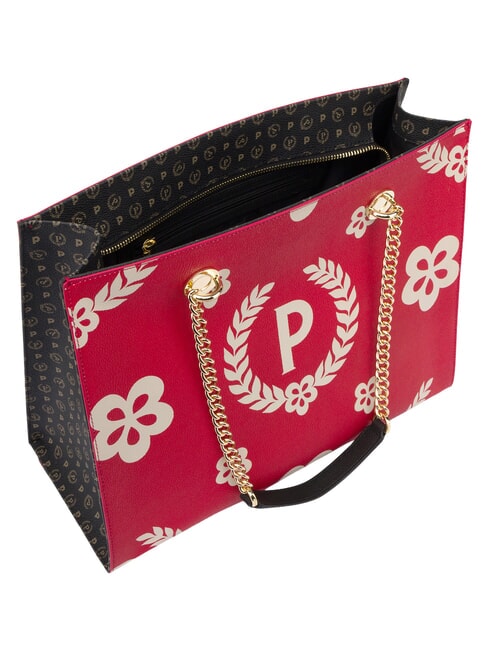 HERITAGE  Bolsa de la compra con estampado all over laca negra - Bolsos Mujer