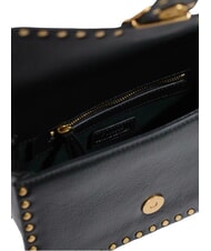 PINKO LOVE ONE SLOUCHY Minibolso de hombro negro-oro antiguo - Bolsos Mujer - 5