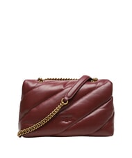 PINKO CLASSIC LOVE PUFF Bolso de napa Grosella intensa-oro antiguo - Bolsos Mujer - 2