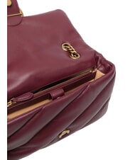PINKO CLASSIC LOVE PUFF Bolso de napa Grosella intensa-oro antiguo - Bolsos Mujer - 4