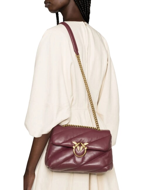 CLASSIC LOVE PUFF Bolso de napa Grosella intensa-oro antiguo - Bolsos Mujer