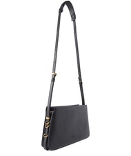 PINKO TRIPLET MINI Bolso de hombro de piel. negro-oro antiguo - Bolsos Mujer - 2