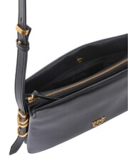 PINKO TRIPLET MINI Bolso de hombro de piel. negro-oro antiguo - Bolsos Mujer - 3