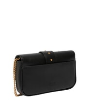 PINKO LOVE POCKET Minibolso de hombro negro-oro antiguo - Bolsos Mujer - 2