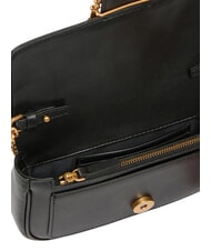 PINKO LOVE POCKET Minibolso de hombro negro-oro antiguo - Bolsos Mujer - 4