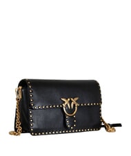 PINKO LOVE ONE SLOUCHY Bolso de hombro negro-oro antiguo - Bolsos Mujer - 2