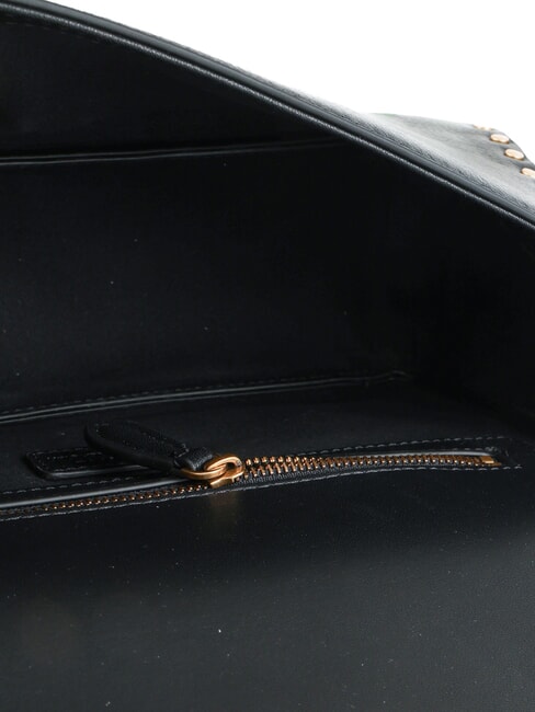 LOVE ONE SLOUCHY Bolso de hombro negro-oro antiguo - Bolsos Mujer