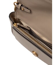 PINKO LOVE POCKET Minibolso de hombro blanco seda-oro antiguo - Bolsos Mujer - 5