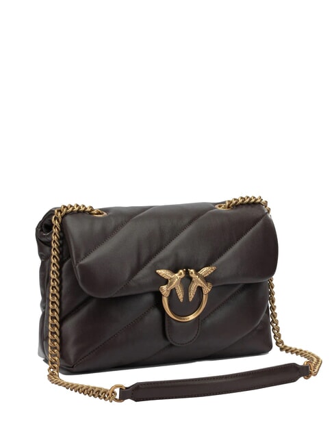 CLASSIC LOVE PUFF Bolso de napa marr&oacute;n marrasca-oro antiguo - Bolsos Mujer