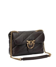 PINKO CLASSIC LOVE PUFF Bolso de napa marr&oacute;n marrasca-oro antiguo - Bolsos Mujer - 2