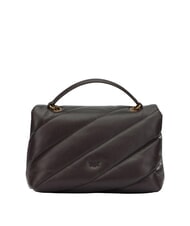 PINKO CLASSIC LOVE PUFF Bolso de napa marr&oacute;n marrasca-oro antiguo - Bolsos Mujer - 3