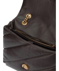 PINKO CLASSIC LOVE PUFF Bolso de napa marr&oacute;n marrasca-oro antiguo - Bolsos Mujer - 4