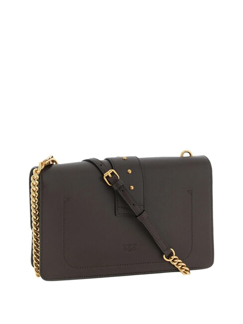 LOVE ONE CLASSIC Bolso bandolera de piel con solapa marr&oacute;n marrasca-oro antiguo - Bolsos Mujer