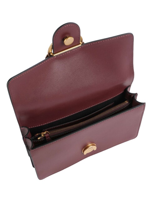 LOVE ONE CLASSIC Mini bolso de hombro de piel Grosella intensa-oro antiguo - Bolsos Mujer