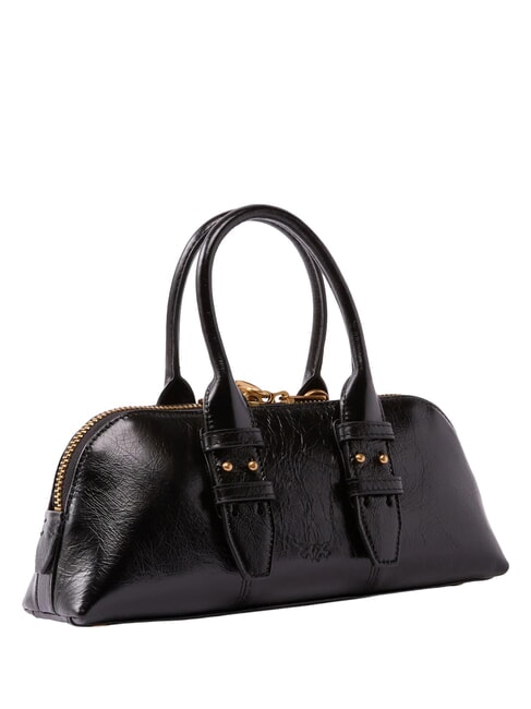 BOWLING Bolso de mano con correa para el hombro negro-oro antiguo - Bolsos Mujer