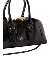PINKO BOWLING Bolso de mano con correa para el hombro negro-oro antiguo - Bolsos Mujer - 3