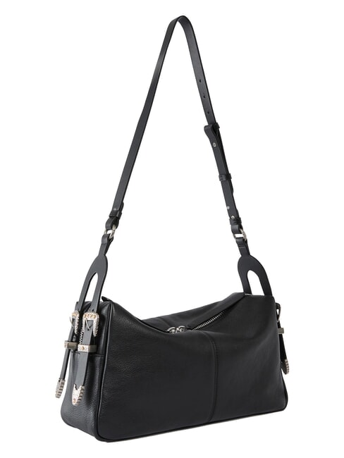 24 CLASSIC Bolso de hombro negro-plata vieja - Bolsos Mujer