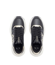 ARMANI EXCHANGE NIKY Zapatillas negro + oro p&aacute;lido - Zapatos Mujer - 4