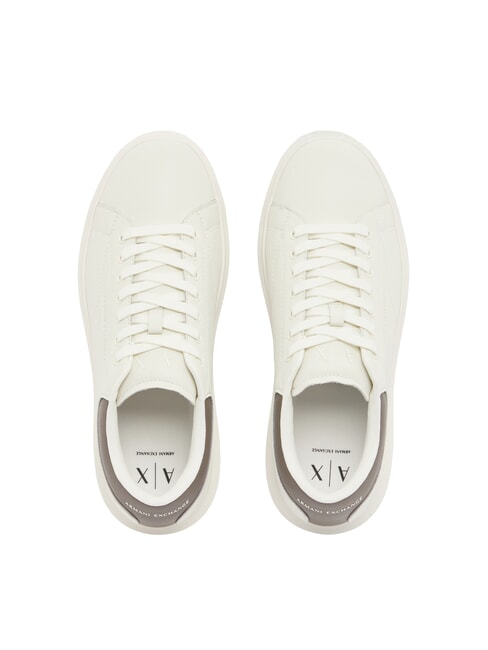 ACTION Zapatillas de cuero blanco roto + halc&oacute;n - Zapatos Hombre