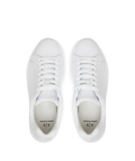 ARMANI EXCHANGE A|X COURTSIDE Zapatillas de cuero blanco brillante - Zapatos Hombre - 5