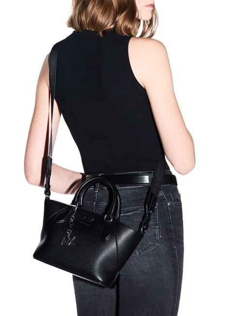 ISABEL Mini bolso shopper con correa para el hombro negro - Bolsos Mujer