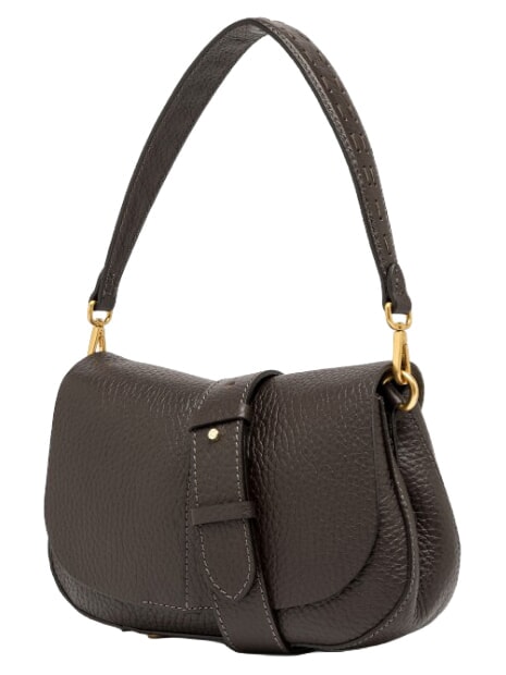 HELENA ROUND Bolso de hombro de piel con correa para el hombro. expresado - Bolsos Mujer