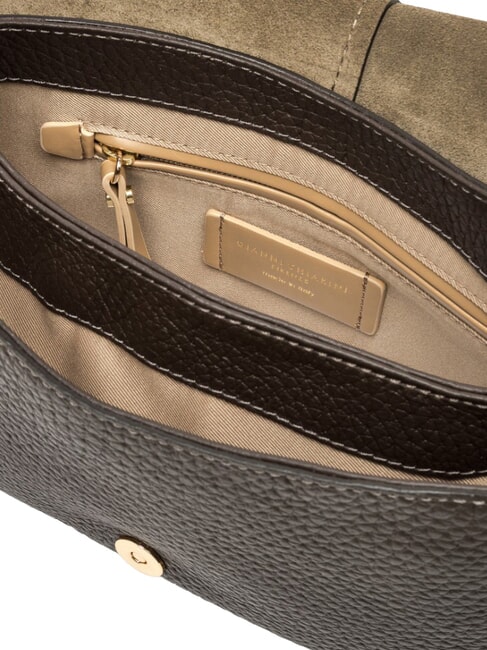 HELENA ROUND Bolso de hombro de piel con correa para el hombro. expresado - Bolsos Mujer