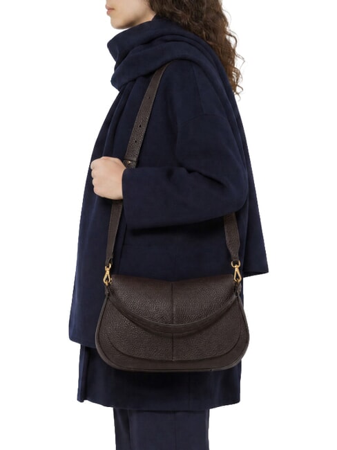 HELENA ROUND Bolso de hombro de piel con correa para el hombro. expresado - Bolsos Mujer