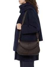 GIANNI CHIARINI HELENA ROUND Bolso de hombro de piel con correa para el hombro. - Bolsos Mujer