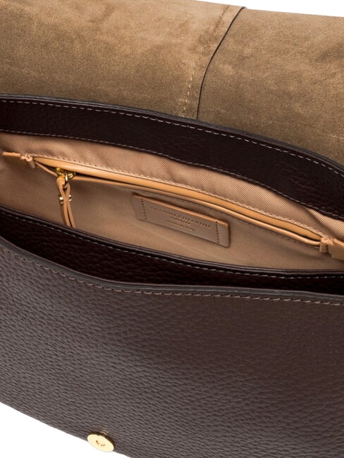 HELENA ROUND Bolso de hombro de piel con correa para el hombro. expresado - Bolsos Mujer