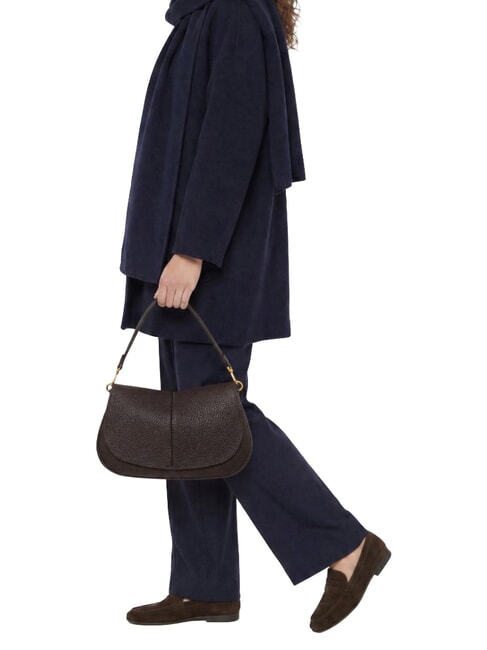 HELENA ROUND Bolso de hombro de piel con correa para el hombro. expresado - Bolsos Mujer