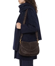 GIANNI CHIARINI HELENA ROUND Bolso de hombro de piel moca - Bolsos Mujer - 2