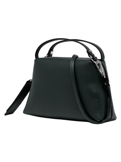 ALIFA  Mini bolso de mano, con bandolera verde terciopelo - Bolsos Mujer