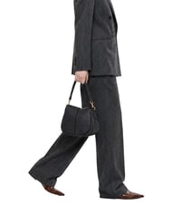 GIANNI CHIARINI HELENA ROUND Bolso de hombro de piel con correa para el hombro. negro - Bolsos Mujer - 2